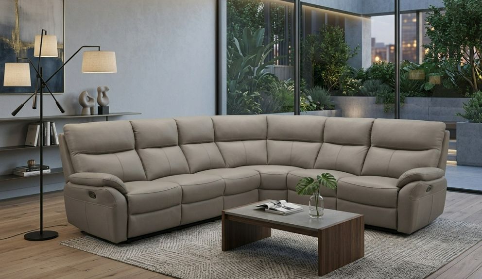 Delano Manual Recliner Sectional 