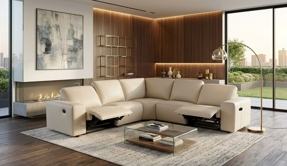 Osella Manual Recliner Sectional (5PCS)