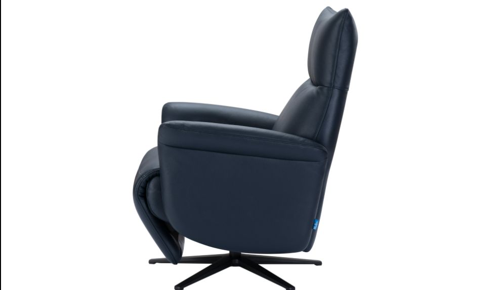 Pomego Chair Top Leather (Navy Blue)