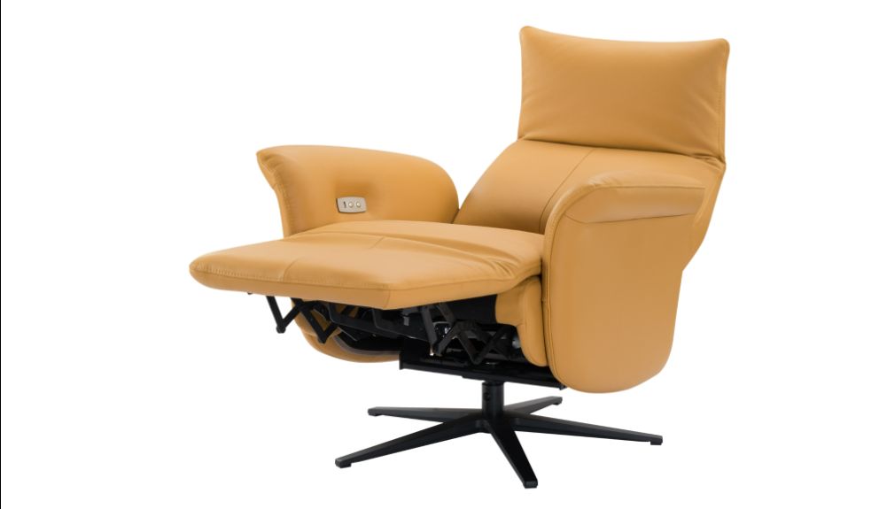 Pomego Chair Top Leather (Yellow)